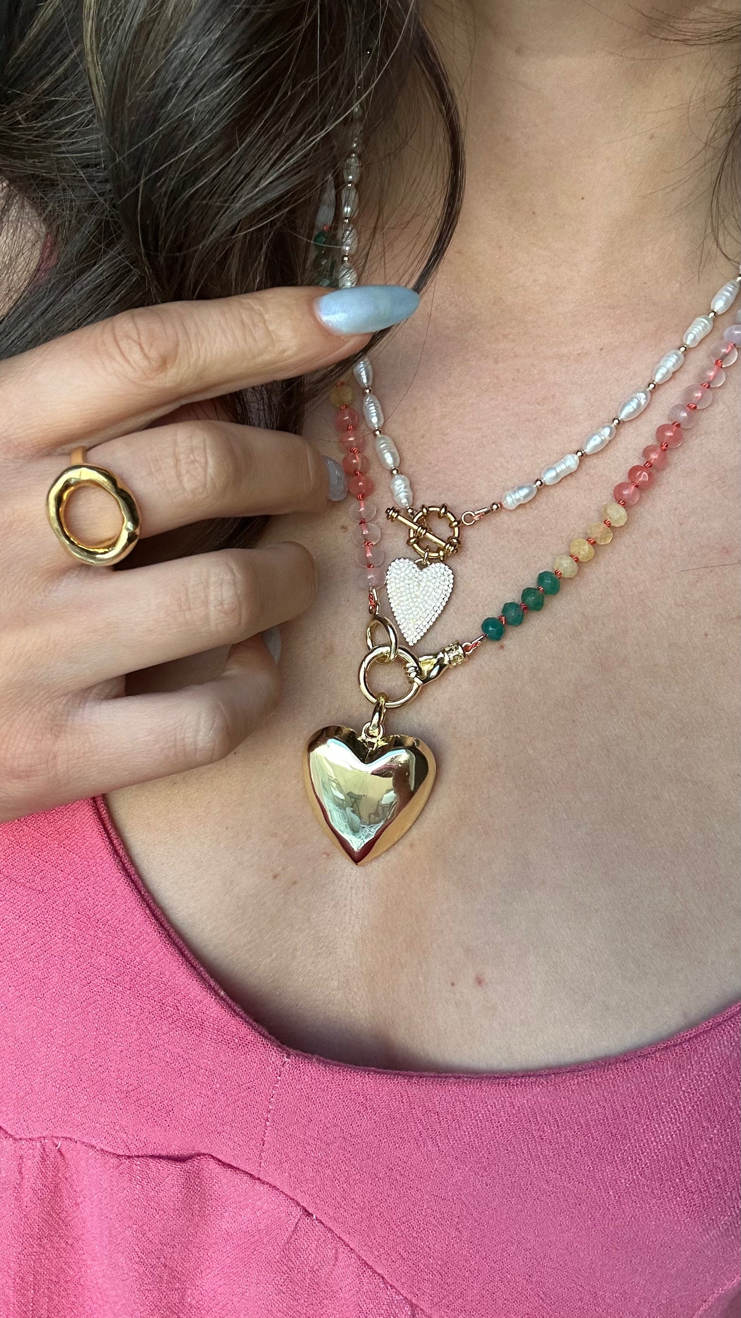Heart in Hand Necklace