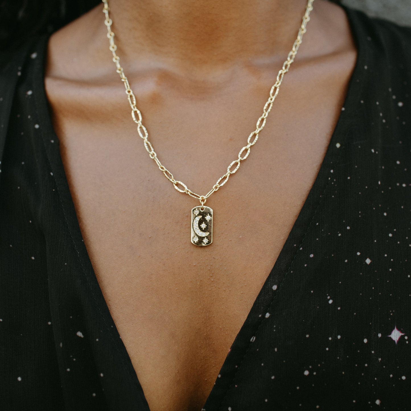 Constellation Mini Tag Necklace