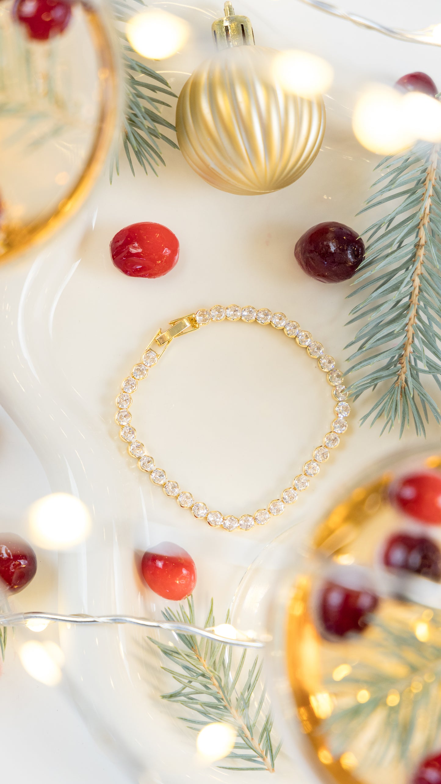 Holiday Light Tennis Bracelet